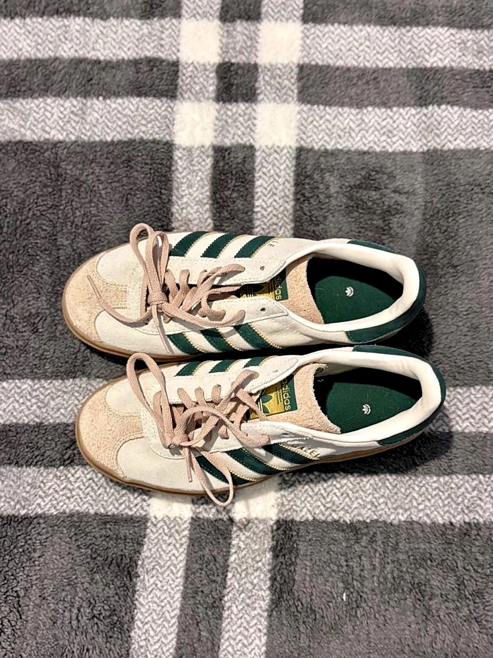 adidas Gazelle Bold Court Green Lucid Pink Sneakers